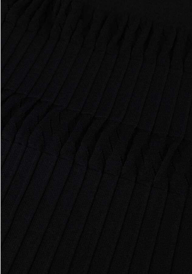 Twinset Zwart Gebreide Jurk Pointelle Ontwerp Black Dames - Foto 4