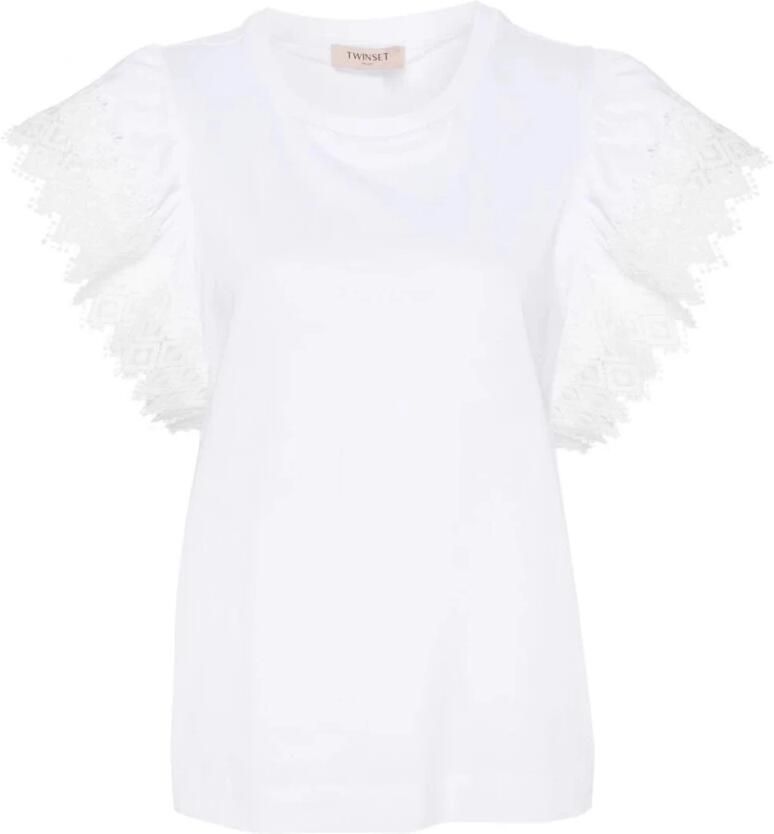 TWINSET MILANO Dames Tops & T-shirts Knitted Blouse Wit - Foto 5