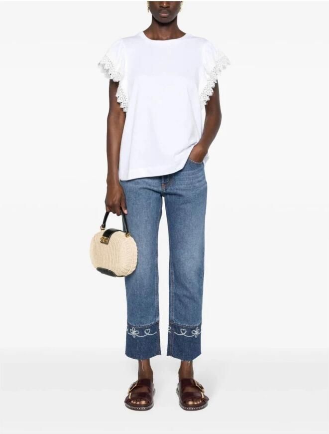 TWINSET MILANO Dames Tops & T-shirts Knitted Blouse Wit - Foto 4