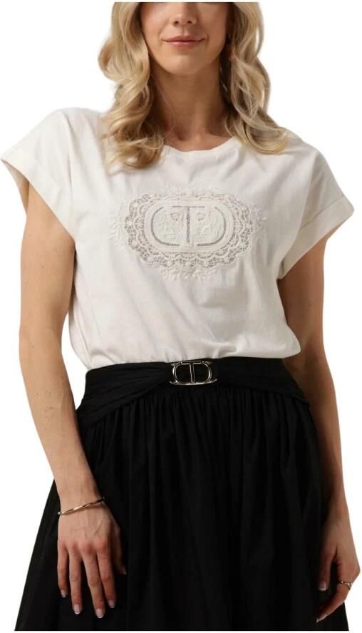 TWINSET MILANO Dames Tops & T-shirts Knitted T-shirt Ecru - Foto 11