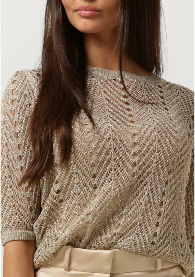 TWINSET MILANO Dames Truien & Vesten Knitted Sweater Goud - Foto 1