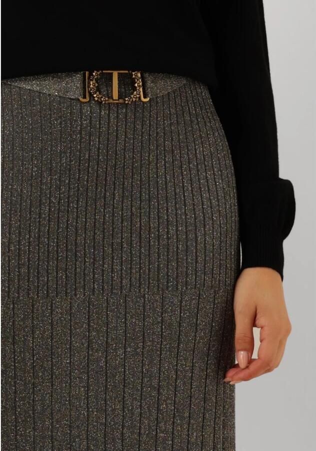 Twinset Beige Midi Rok met Geribbeld Vakmanschap Beige Dames - Foto 6