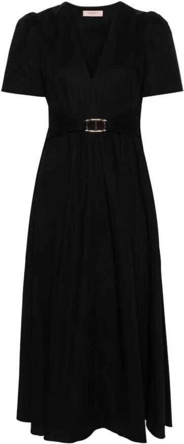 TWINSET MILANO Dames Jurken Woven Dress Zwart - Foto 5