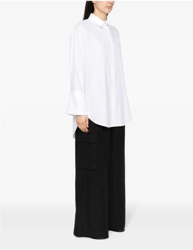 Twinset Blouse met afneembare manchetten Ella wit - Foto 5