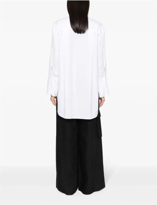 Twinset Blouse met afneembare manchetten Ella wit - Foto 6