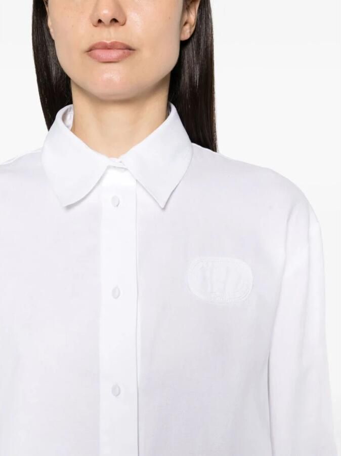 Twinset Blouse met afneembare manchetten Ella wit - Foto 2