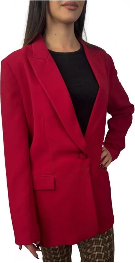 Twinset Stijlvolle jas met polyester en elastaan Red Dames - Foto 5