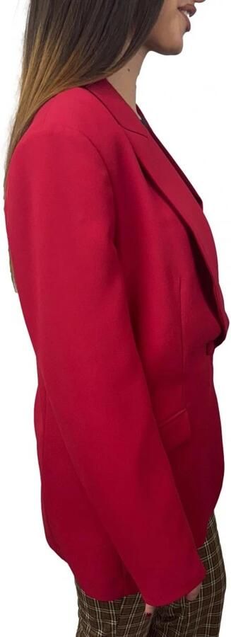 Twinset Stijlvolle jas met polyester en elastaan Red Dames - Foto 8