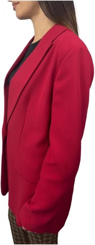 Twinset Stijlvolle jas met polyester en elastaan Red Dames - Foto 9