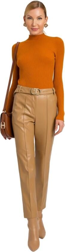 Twinset Straight Leg Pants Brown Dames - Foto 2