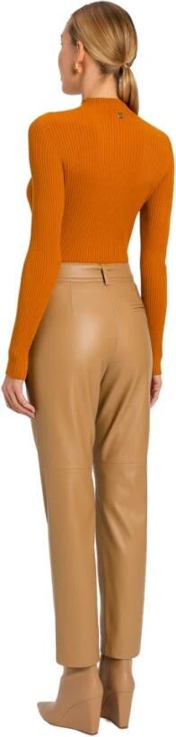 Twinset Straight Leg Pants Brown Dames - Foto 3