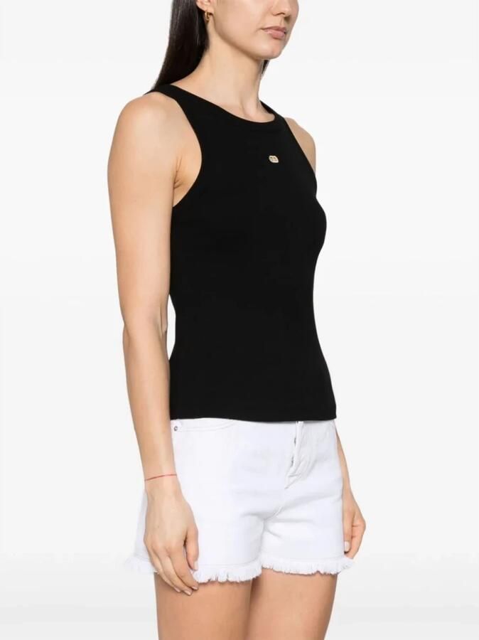 TWINSET MILANO Dames Tops & T-shirts Knitted Tank Top Zwart - Foto 2