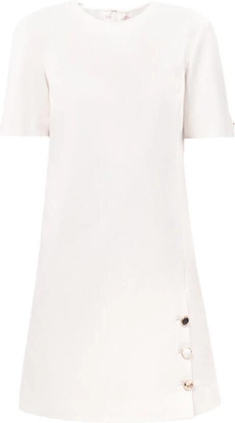 Twinset Viscose jurk met elegante stijl Beige Dames - Foto 7