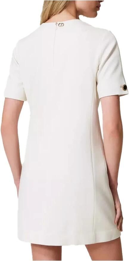 Twinset Viscose jurk met elegante stijl Beige Dames - Foto 5