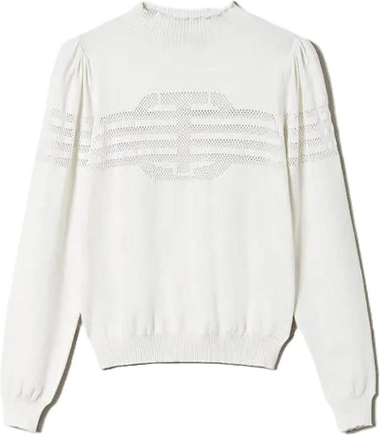 TWINSET MILANO Dames Truien & Vesten 242tp3722 Gebroken Wit