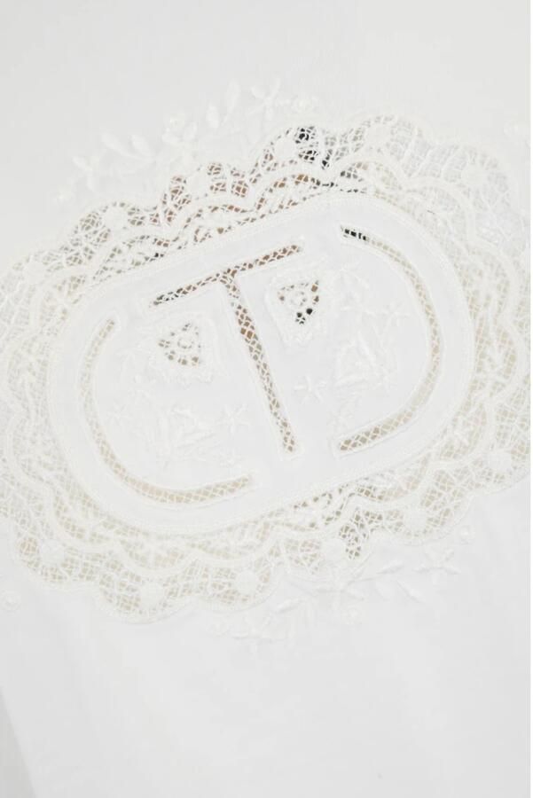 TWINSET MILANO Dames Tops & T-shirts Knitted T-shirt Ecru - Foto 10