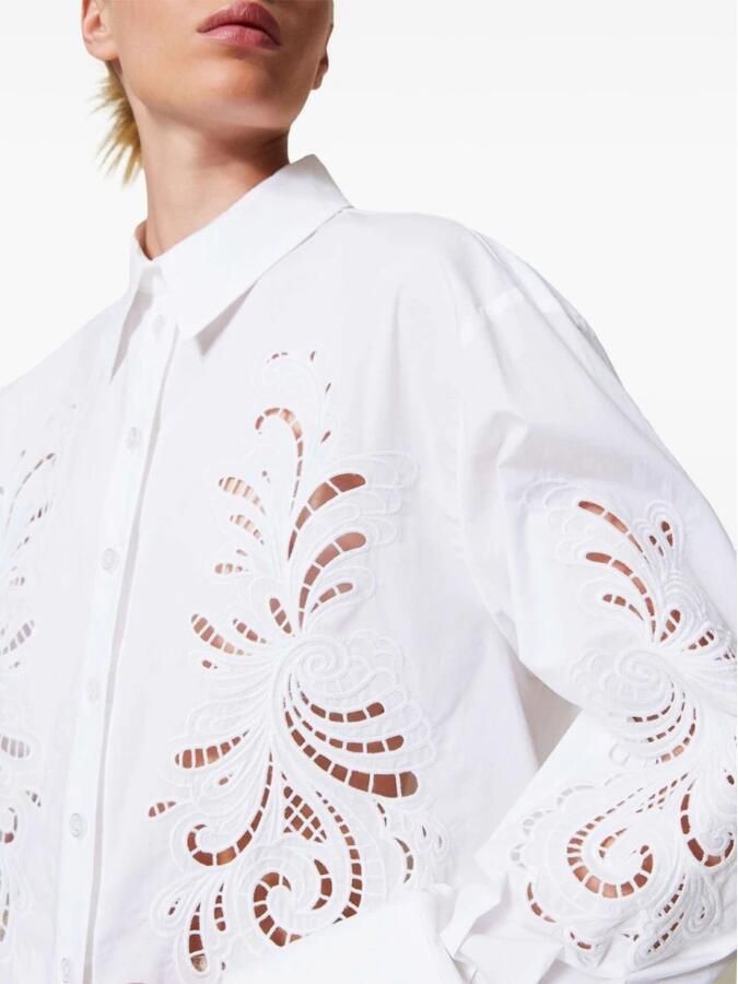 Twinset Witte Katoenen Overhemd Elegant Veelzijdige Stijl White Dames - Foto 2