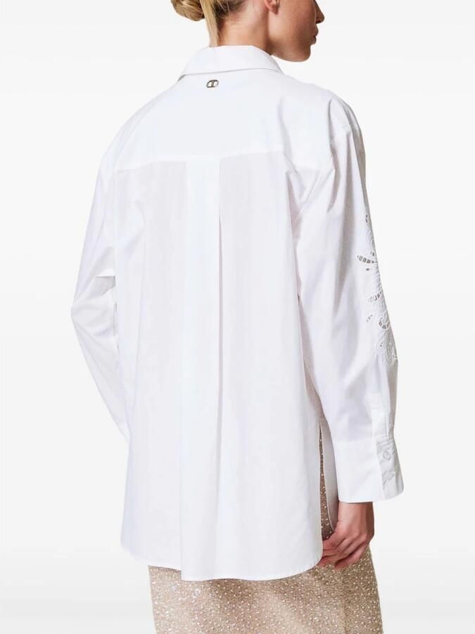 Twinset Witte Katoenen Overhemd Elegant Veelzijdige Stijl White Dames - Foto 3