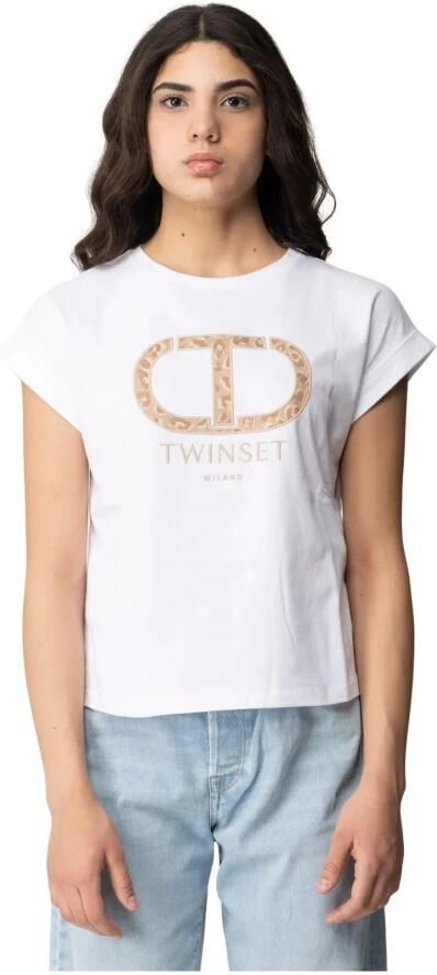 TWINSET MILANO Dames Tops & T-shirts 241tp2213 Wit - Foto 5