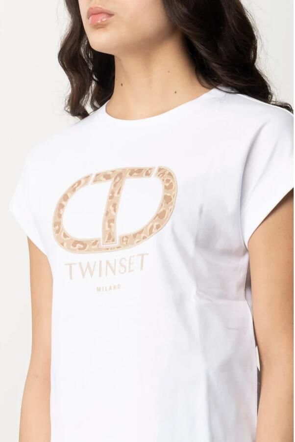 TWINSET MILANO Dames Tops & T-shirts 241tp2213 Wit