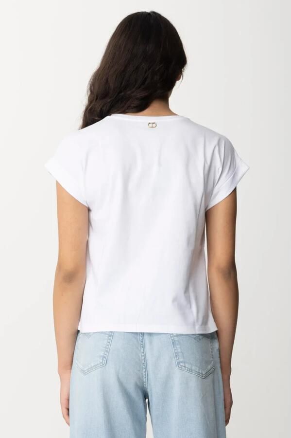 TWINSET MILANO Dames Tops & T-shirts 241tp2213 Wit - Foto 3