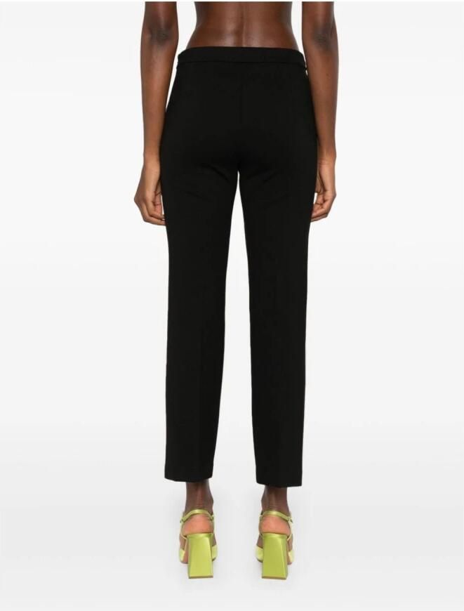 Twinset Zwarte elastische broek met gouden taillelogo Black Dames - Foto 6