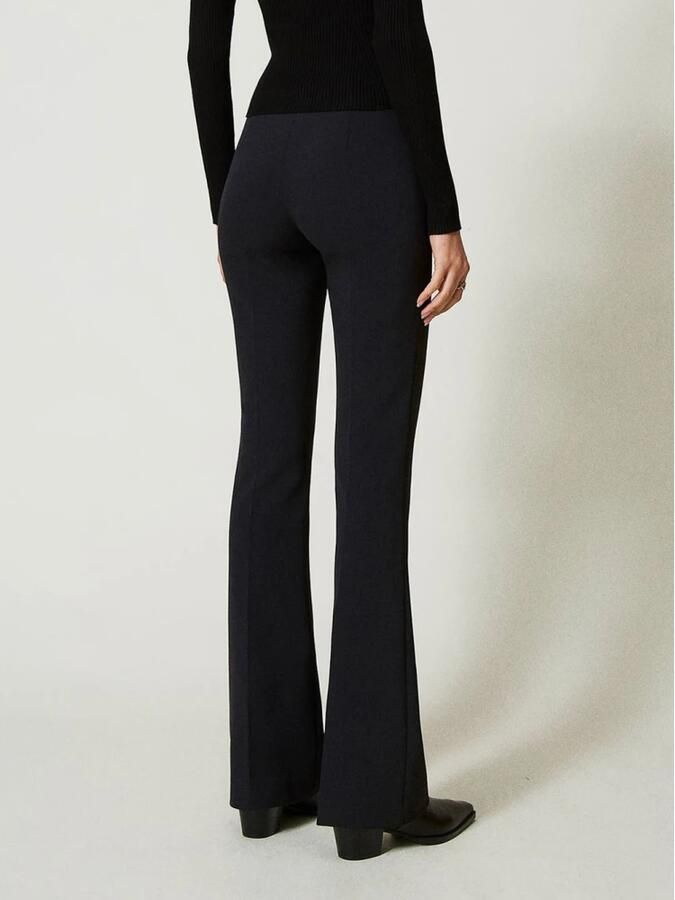 Twinset Zwarte Elegante Pantalon voor Vrouwen Black Dames - Foto 4