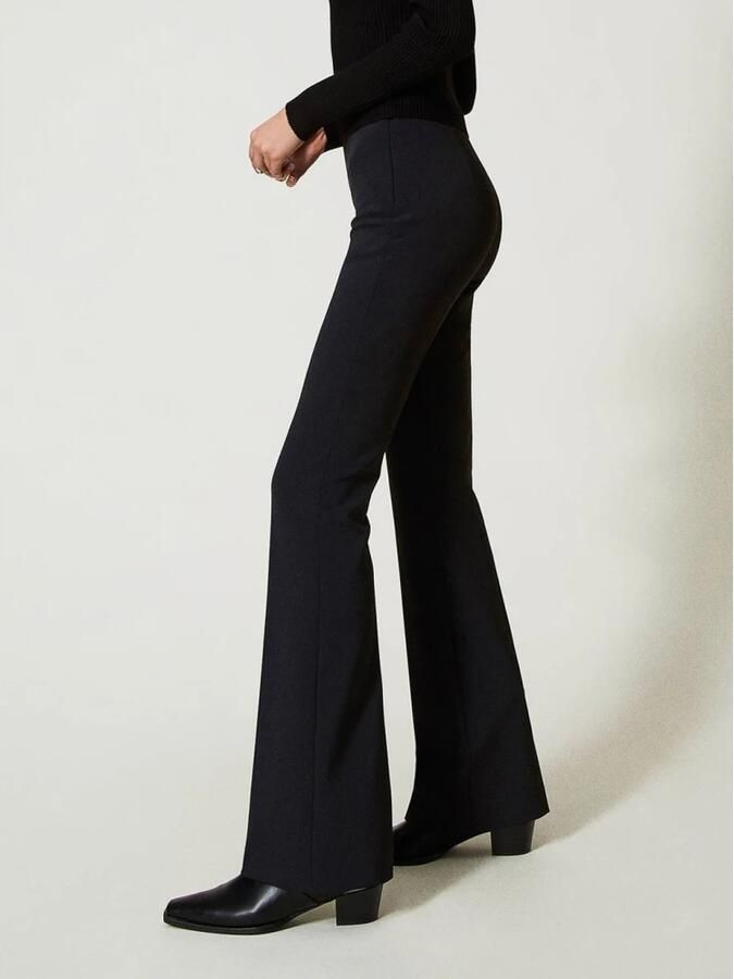 Twinset Zwarte Elegante Pantalon voor Vrouwen Black Dames - Foto 5