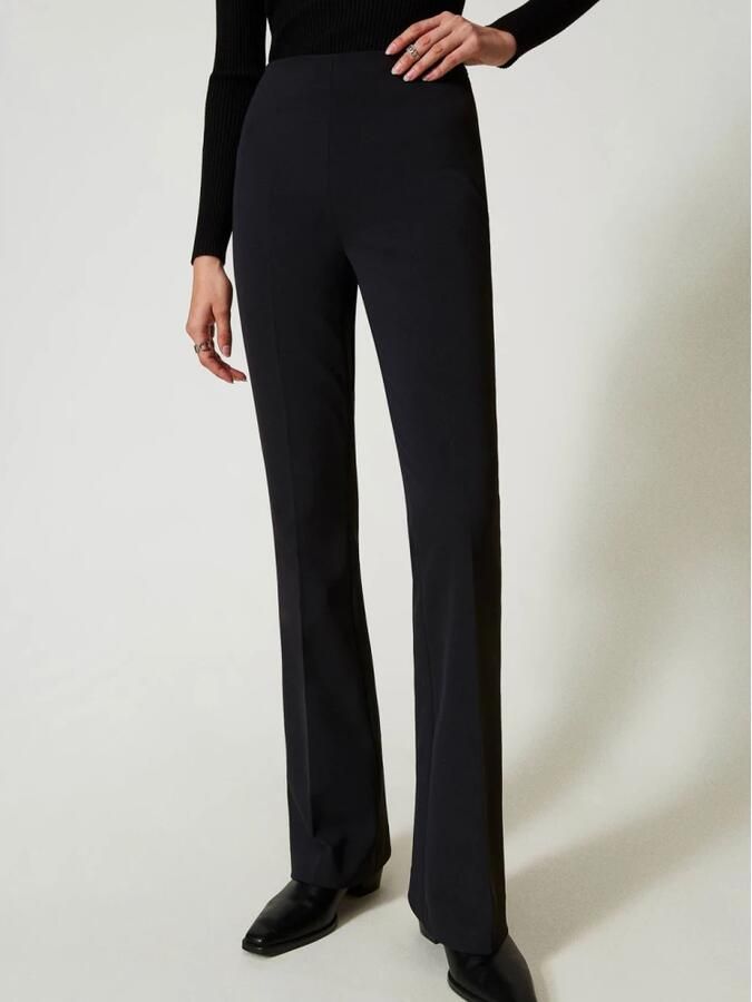 Twinset Zwarte Elegante Pantalon voor Vrouwen Black Dames - Foto 6