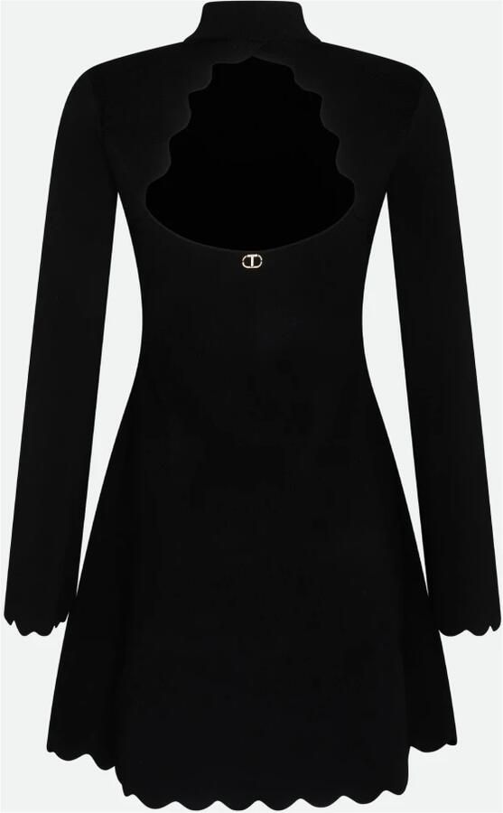 Twinset Zwarte Viscose Twin-set Jurk Black Dames - Foto 2