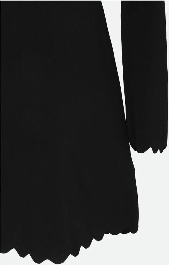 Twinset Zwarte Viscose Twin-set Jurk Black Dames