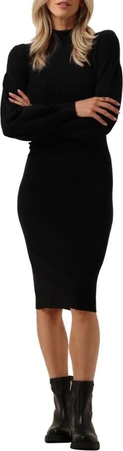 Twinset Casual jurk met gemengde stofcompositie Black Dames - Foto 6