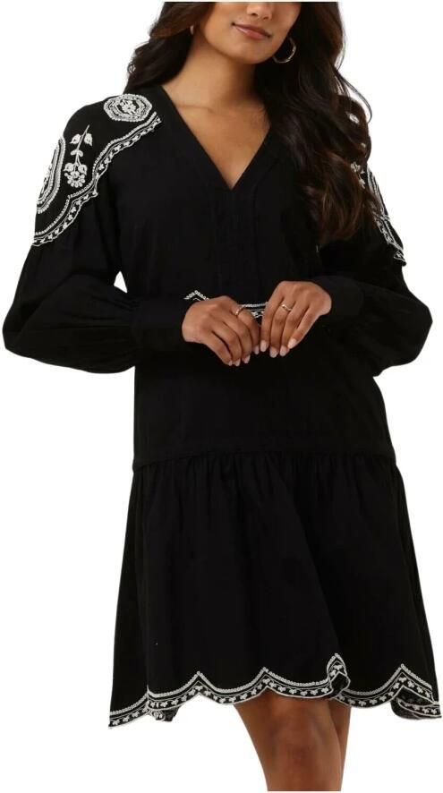 Twinset Zwarte Mini Jurk voor Vrouwen Black Dames - Foto 3