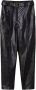 Twinset Hoge Taille Cropped Broek van Imitatieleer Zwart Dames - Thumbnail 1