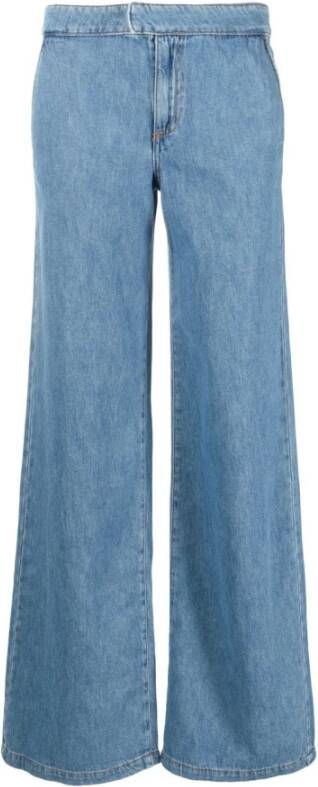 Twinset Wide Jeans Blauw Dames