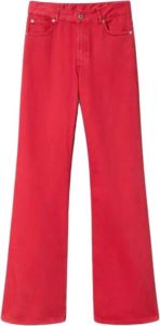 Twinset Wide Jeans Rood Dames