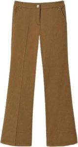 Twinset Wide Trousers Bruin Dames