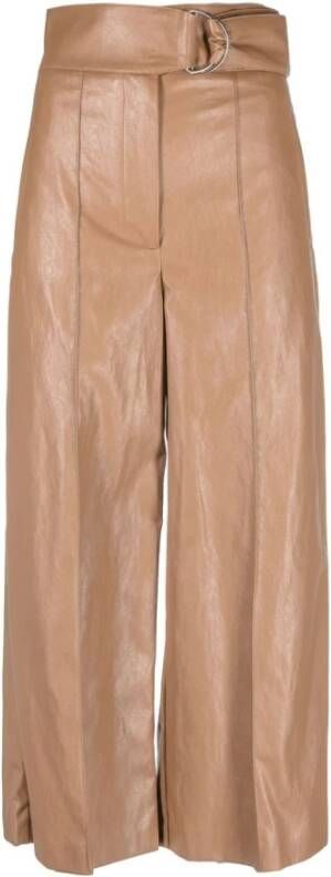 Twinset Wide Trousers Bruin Dames