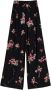 Twinset Florale broek met hoge taille en wijde pasvorm Black Dames - Thumbnail 3