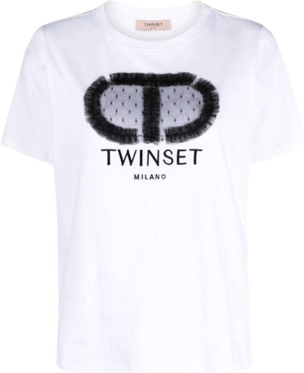 Twinset Zwarte Twin-set T-shirts en Polos Black Dames