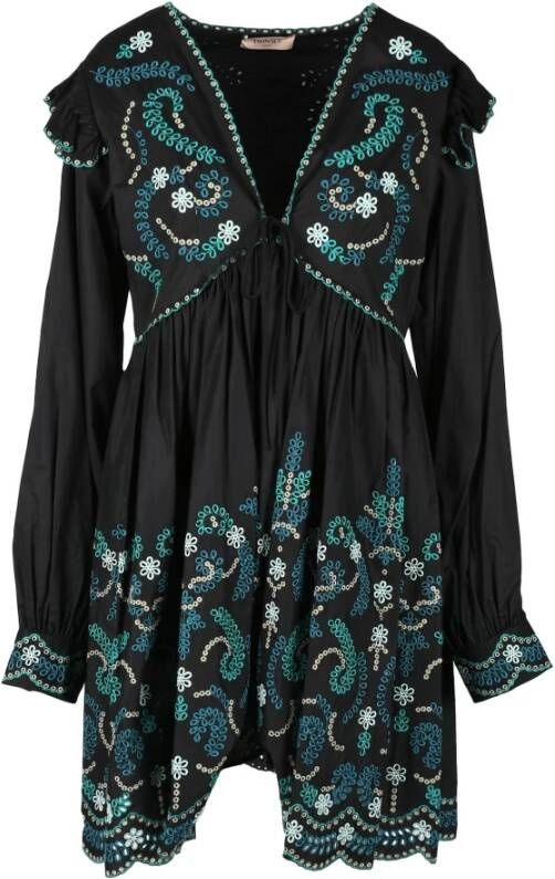 Twinset Zwarte Jurk voor Vrouwen Black Dames