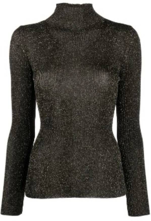 Twinset Zwarte Sweaters met Lupetto Zwart Dames