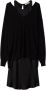 Twinset Elegante Zwarte Midi Jurk Black Dames - Thumbnail 1