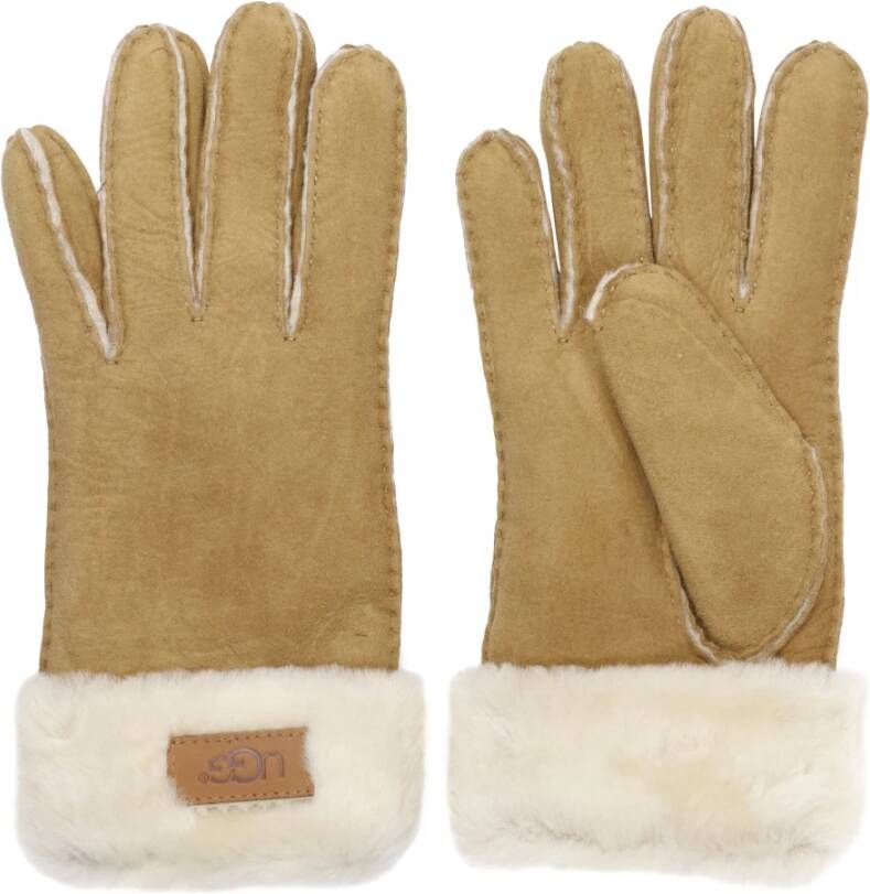 Ugg Handschoenen Cognac Beige Dames
