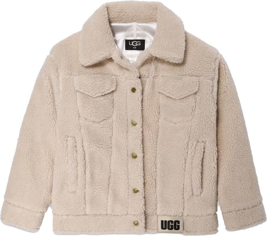 Ugg Jack van imitatiebont en schapenvacht Beige Dames