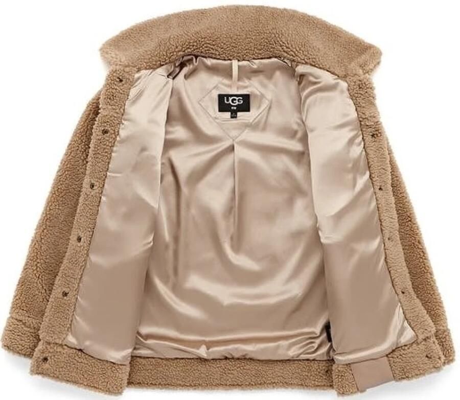 UGG Camel Teddy Jas W Frankie Sherpa Trucker Jacke - Foto 3