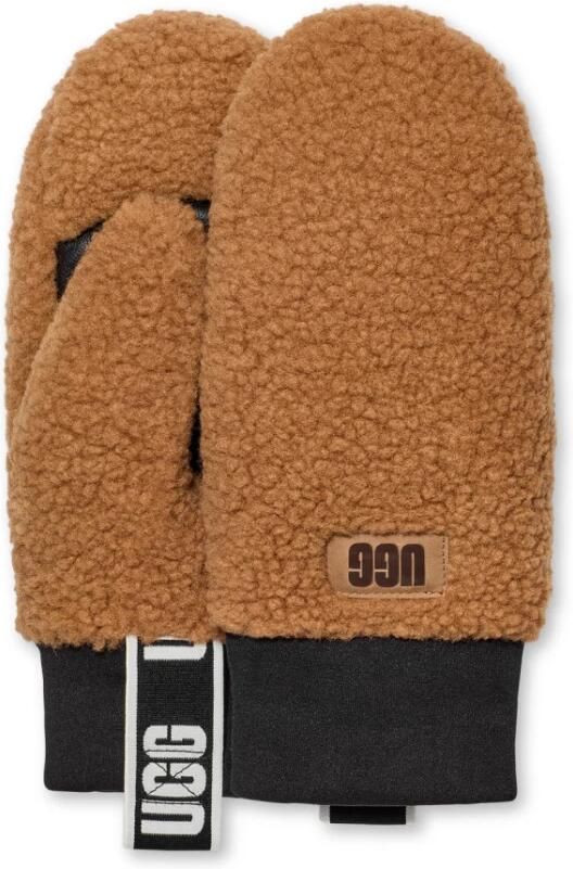 Ugg Wanten met labelbadge model ' FLUFF MITTEN'
