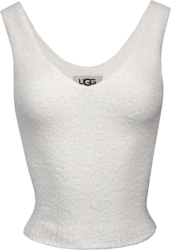 Ugg Gezellige witte top met asymmetrische zoom White Dames - Foto 2