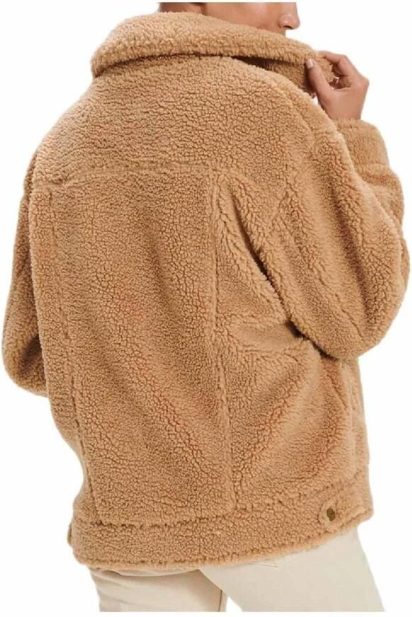 UGG Camel Teddy Jas W Frankie Sherpa Trucker Jacke - Foto 7