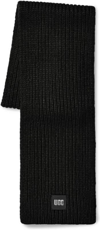 Ugg Chunky Ribgebreide Sjaal Black - Foto 2